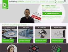 Tablet Screenshot of datenrettung-duesseldorf.net